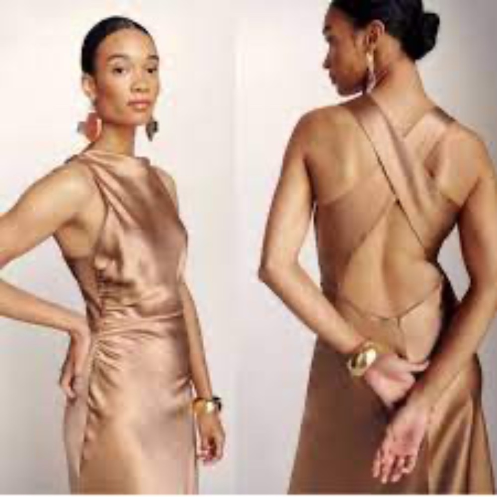 Reformation Casette Silk Dress